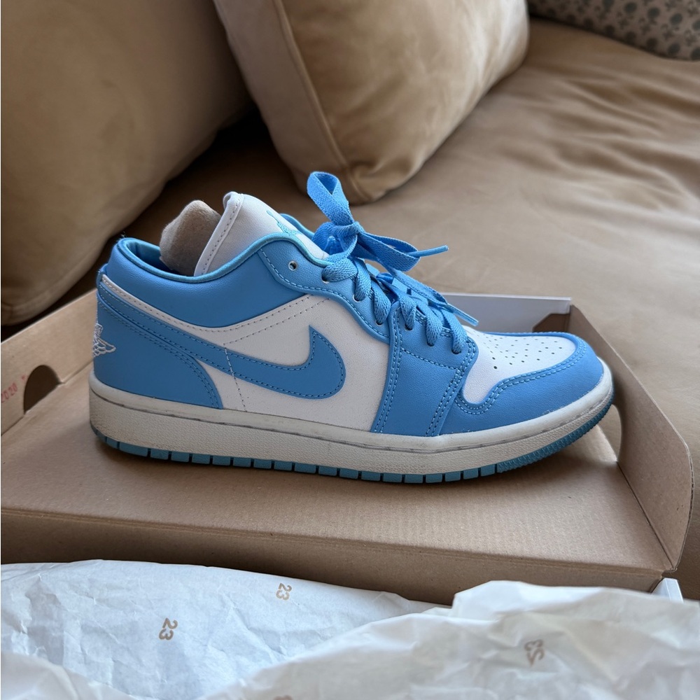 Jordan Women's Sneakers in Blue and White